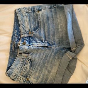 American eagle acid wash stretchy denim shorts